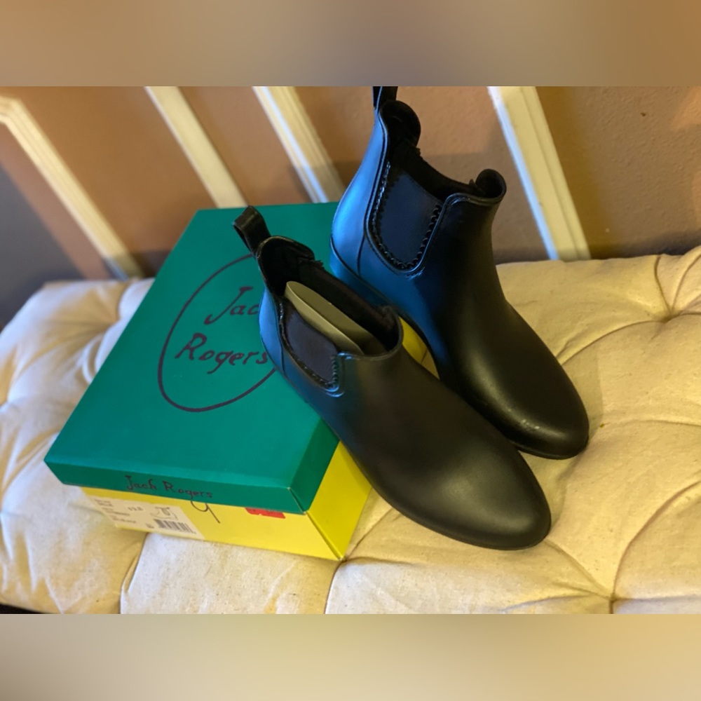 Black jack Rogers rain boots